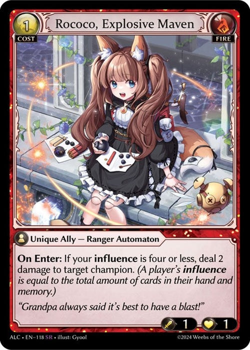 Image for Rococo, Explosive Maven (Alchemical Revolution) (118) - Grand Archive TCG