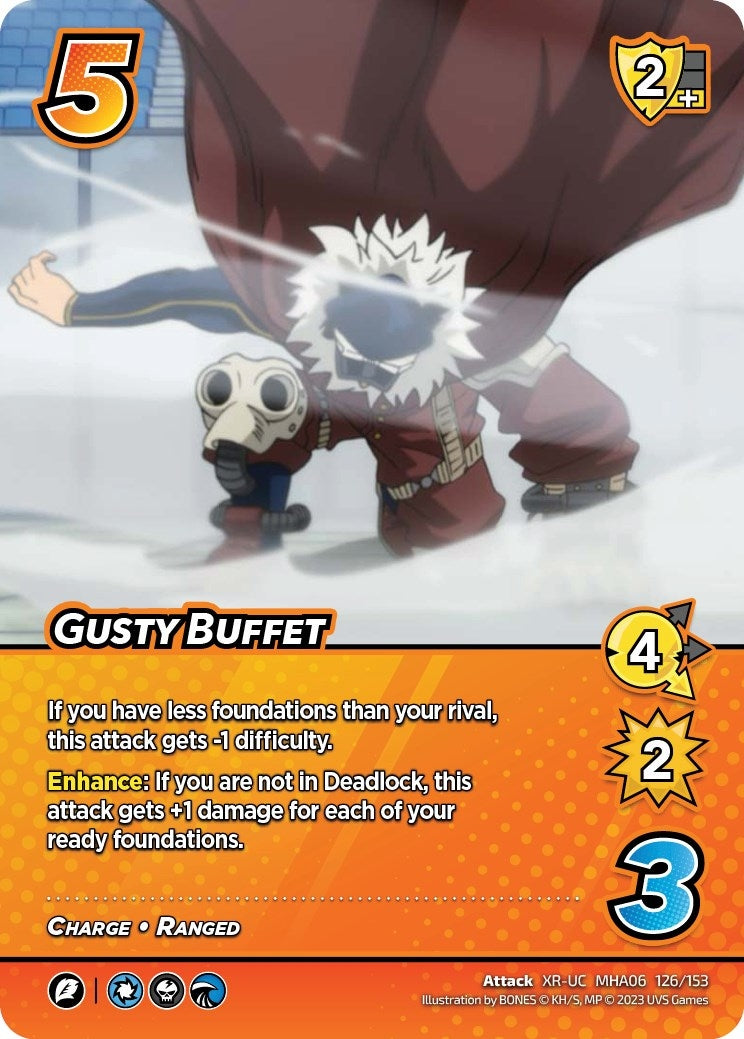 Image for Gusty Buffet (XR) (UniVersus: My Hero Academia: Jet Burn) (126/153) - UniVersus