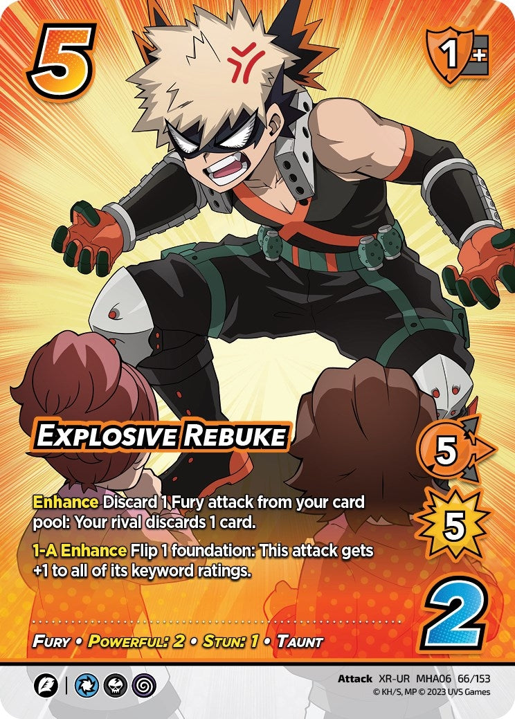 Image for Explosive Rebuke (XR) (UniVersus: My Hero Academia: Jet Burn) (66/153) - UniVersus