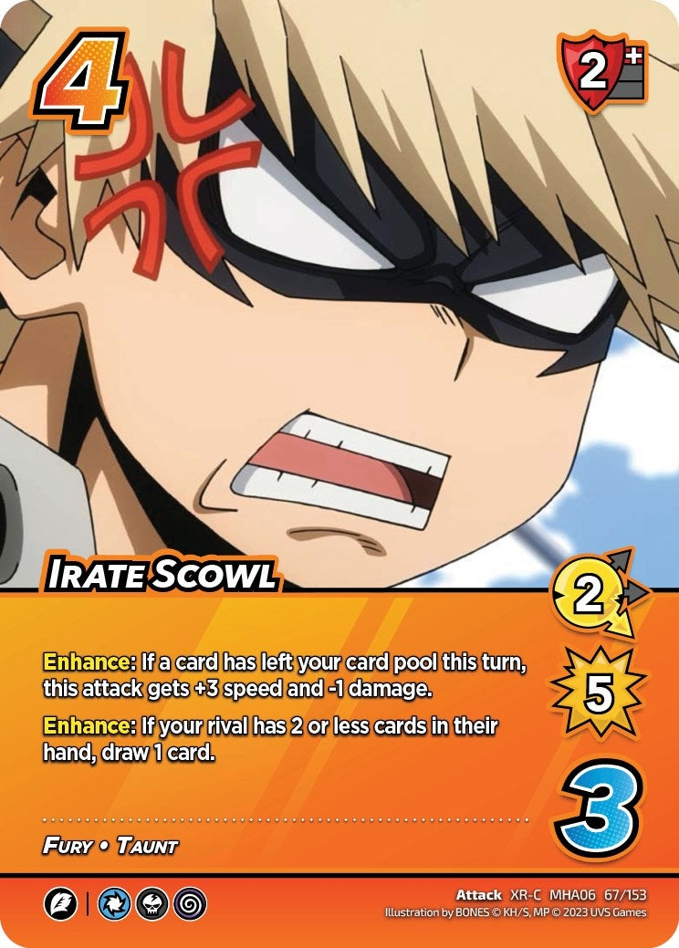 Image for Irate Scowl (XR) (UniVersus: My Hero Academia: Jet Burn) (67/153) - UniVersus