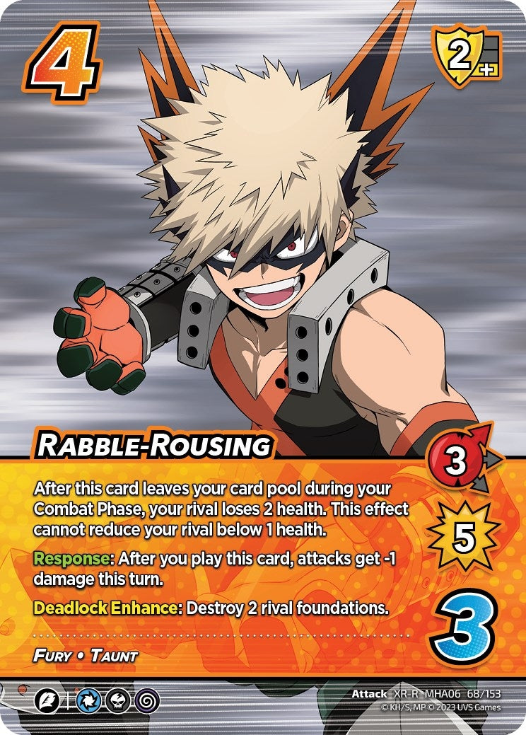 Image for Rabble-Rousing (XR) (UniVersus: My Hero Academia: Jet Burn) (68/153) - UniVersus