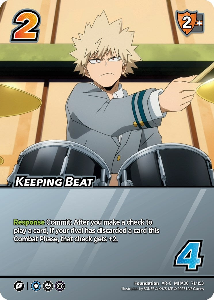 Image for Keeping Beat (XR) (UniVersus: My Hero Academia: Jet Burn) (71/153) - UniVersus