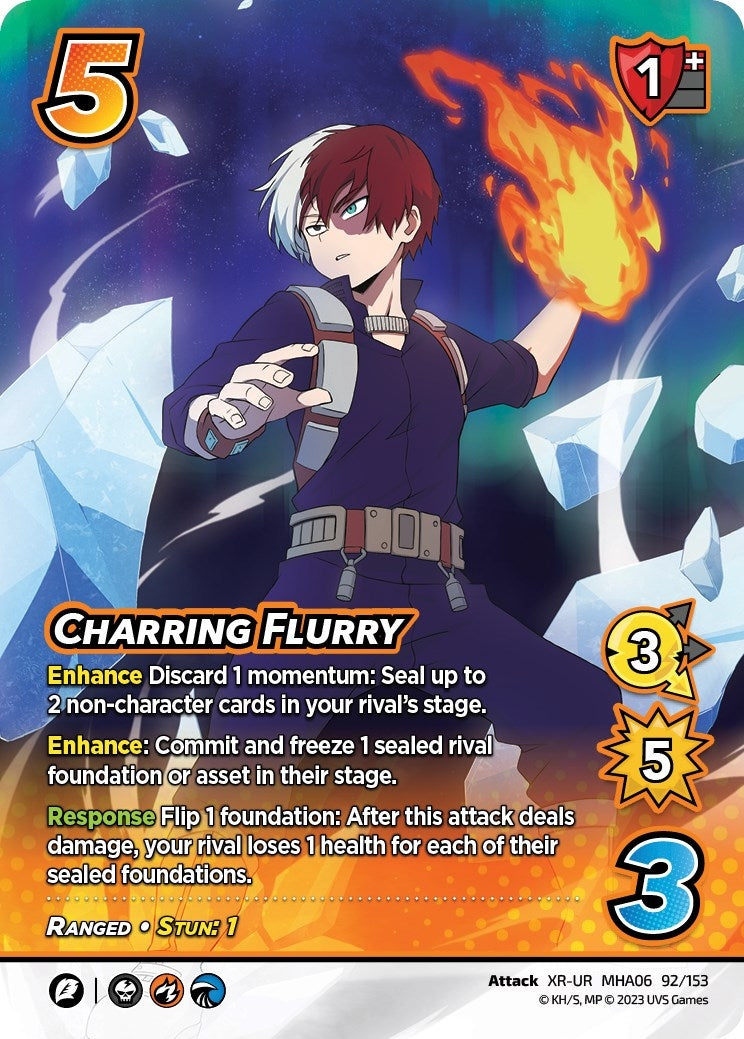 Image for Charring Flurry (XR) (UniVersus: My Hero Academia: Jet Burn) (92/153) - UniVersus