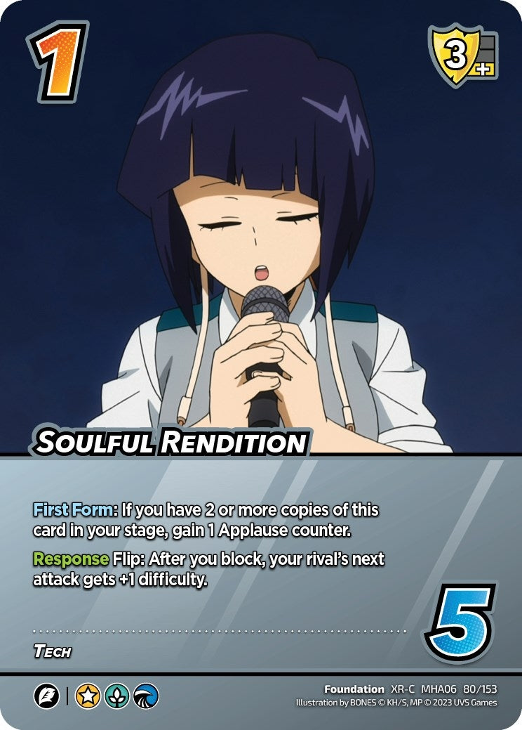 Image for Soulful Rendition (XR) (UniVersus: My Hero Academia: Jet Burn) (80/153) - UniVersus