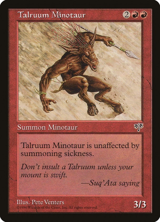 Image for Talruum Minotaur (Mirage) - Magic: The Gathering