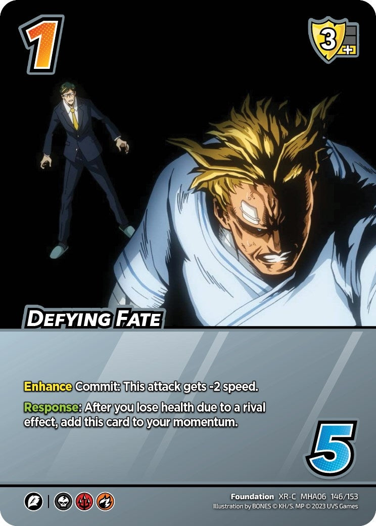 Image for Defying Fate (XR) (UniVersus: My Hero Academia: Jet Burn) (146/153) - UniVersus