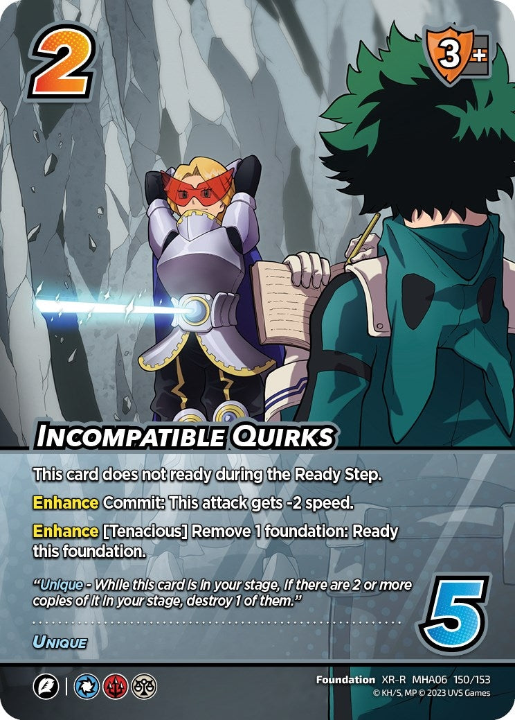 Image for Incompatible Quirks (XR) (UniVersus: My Hero Academia: Jet Burn) (150/153) - UniVersus
