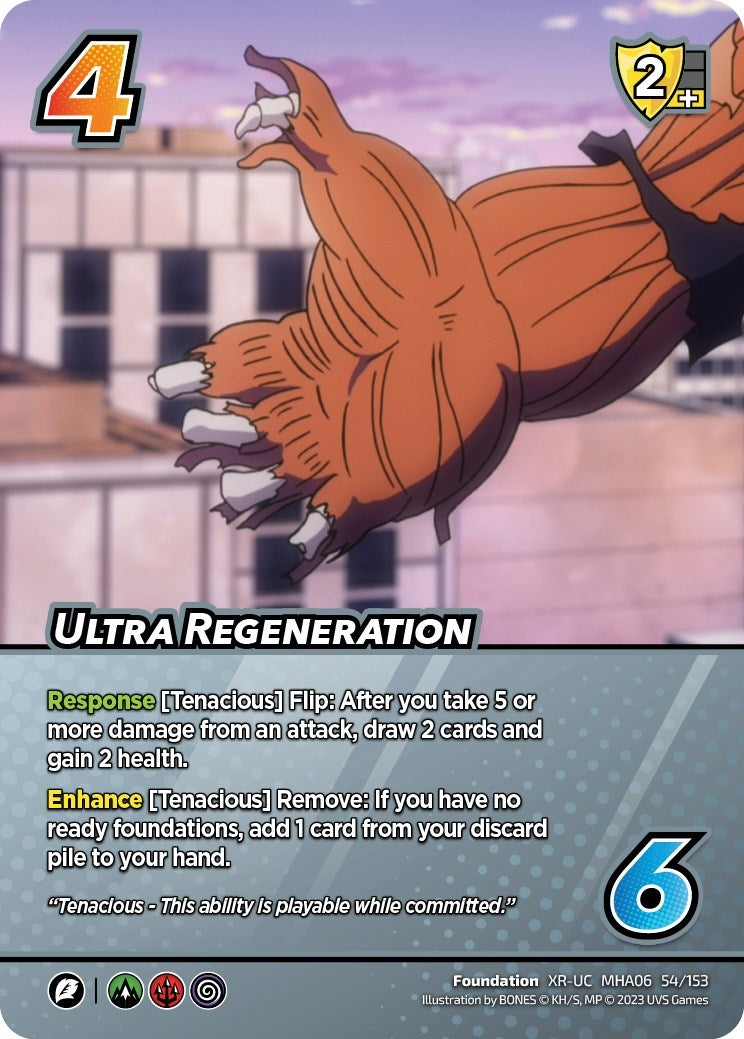 Image for Ultra Regeneration (XR) (UniVersus: My Hero Academia: Jet Burn) (54/153) - UniVersus