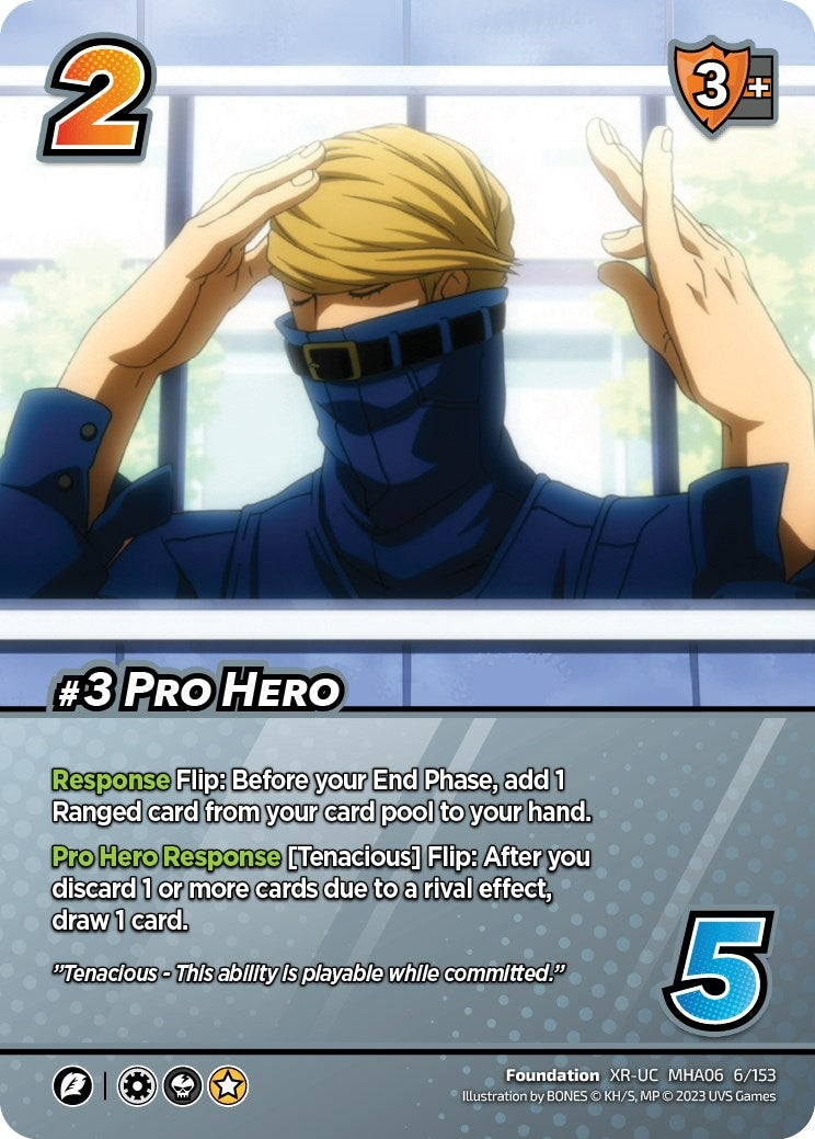 Image for #3 Pro Hero (XR) (UniVersus: My Hero Academia: Jet Burn) (6/153) - UniVersus