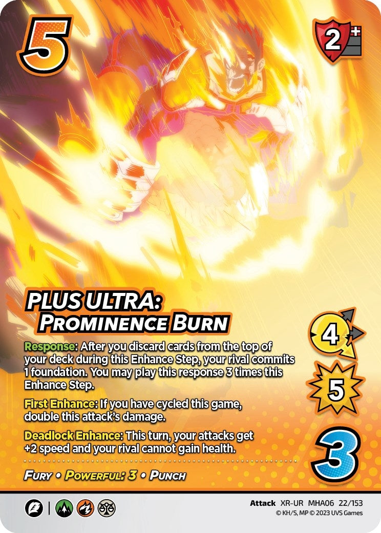 Image for PLUS ULTRA: Prominence Burn (XR) (UniVersus: My Hero Academia: Jet Burn) (22/153) - UniVersus