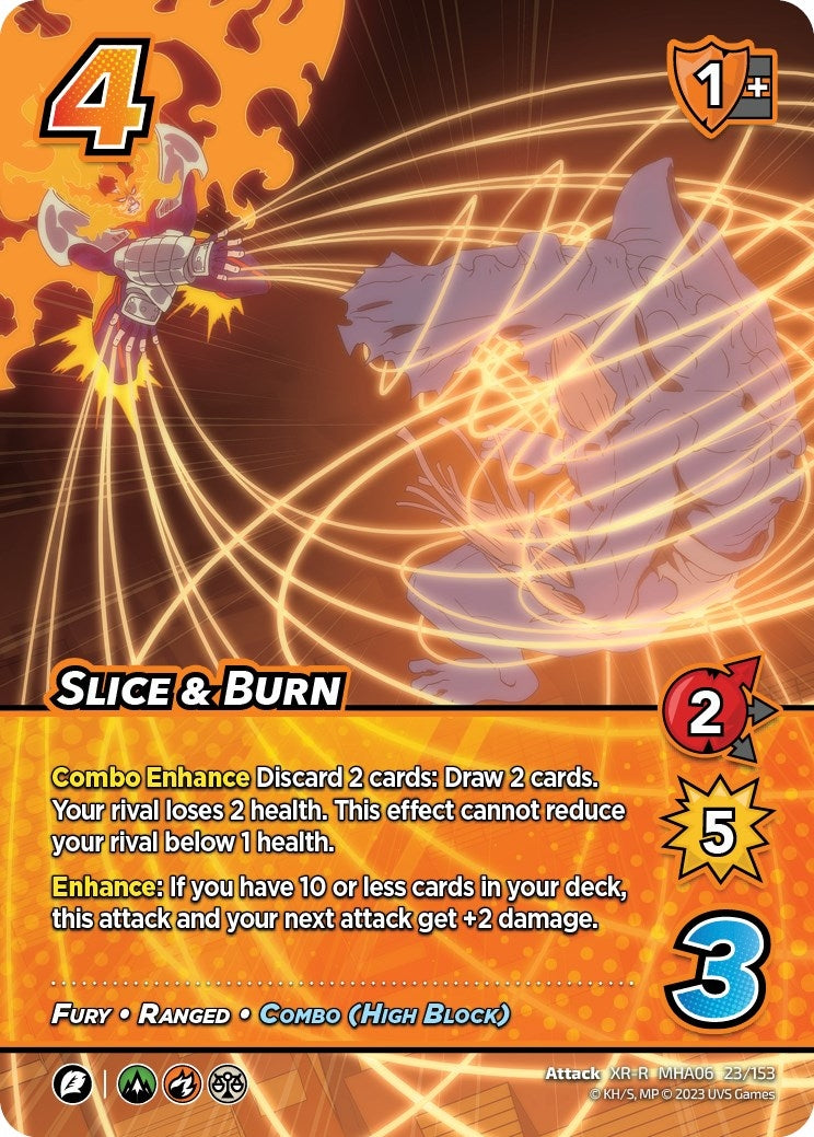 Image for Slice & Burn (XR) (UniVersus: My Hero Academia: Jet Burn) (23/153) - UniVersus