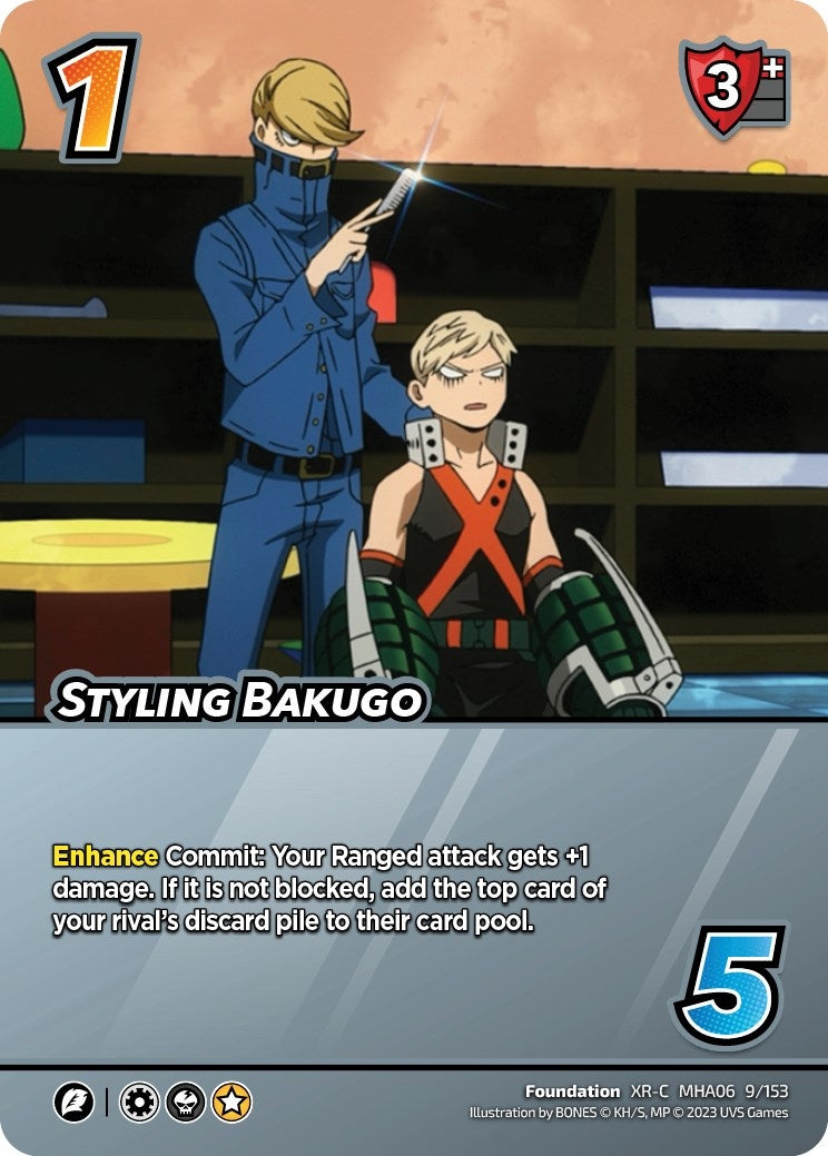 Image for Styling Bakugo (XR) (UniVersus: My Hero Academia: Jet Burn) (9/153) - UniVersus