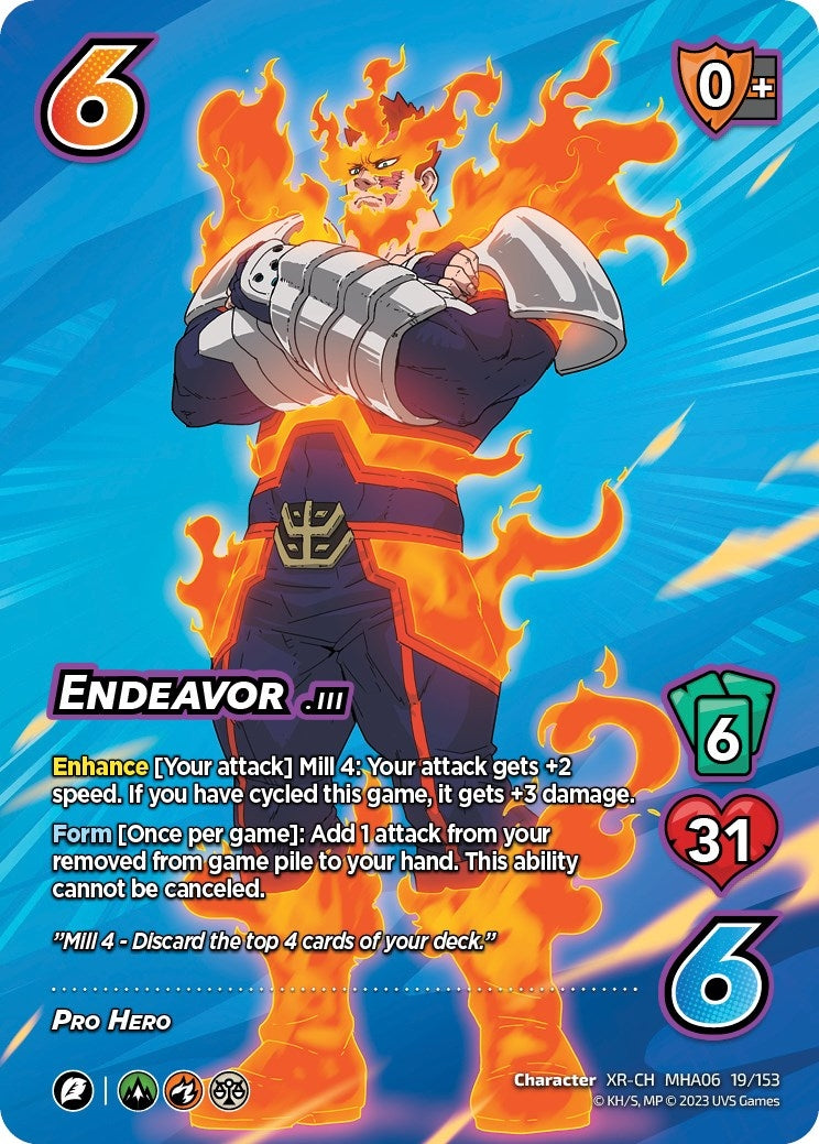 Image for Endeavor (XR) (UniVersus: My Hero Academia: Jet Burn) (19/153) - UniVersus