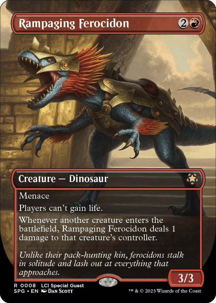 Image for Rampaging Ferocidon (Borderless) (Special Guests) (8) - Magic: The Gathering