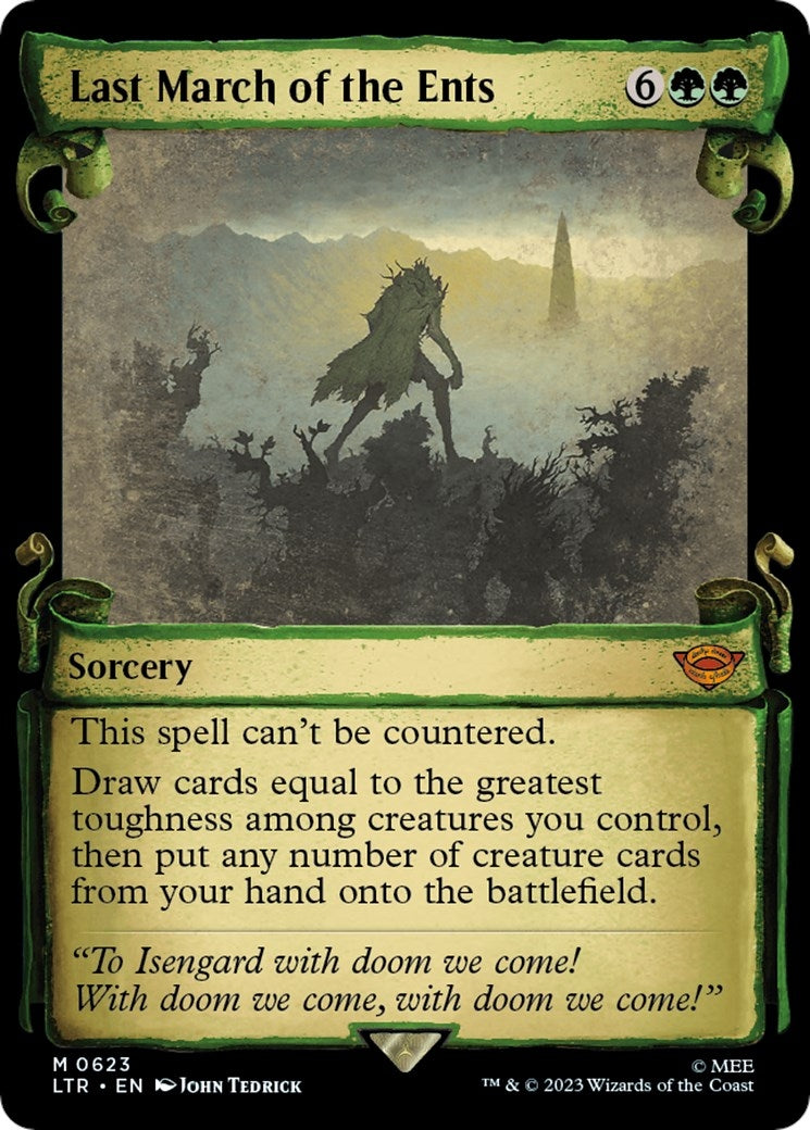 Image for Last March of the Ents (Showcase Scrolls) (Universes Beyond: The Lord of the Rings: Tales of Middle-earth) (623) - Magic: The Gathering