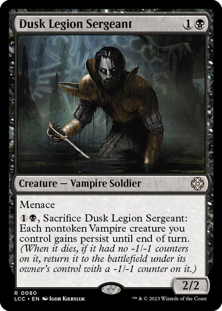 Image for Dusk Legion Sergeant (Commander: The Lost Caverns of Ixalan) (80) - Magic: The Gathering