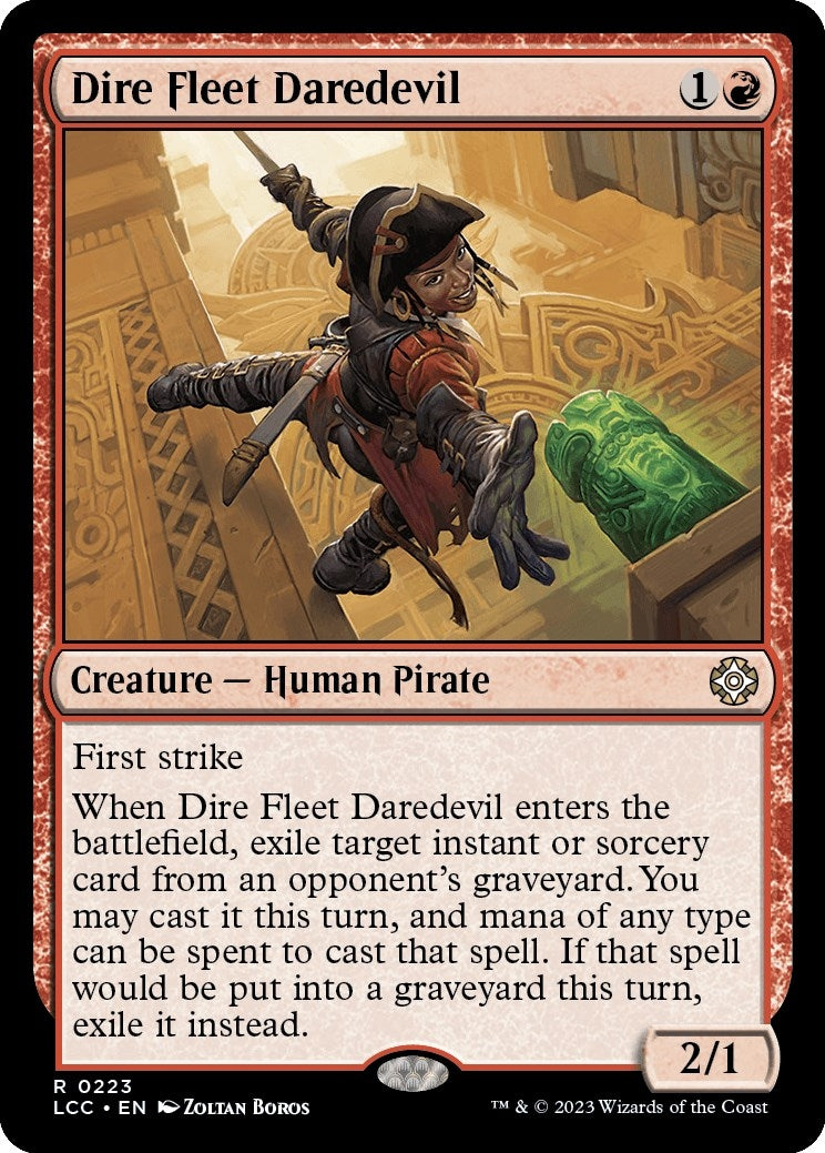 Image for Dire Fleet Daredevil (Commander: The Lost Caverns of Ixalan) (223) - Magic: The Gathering