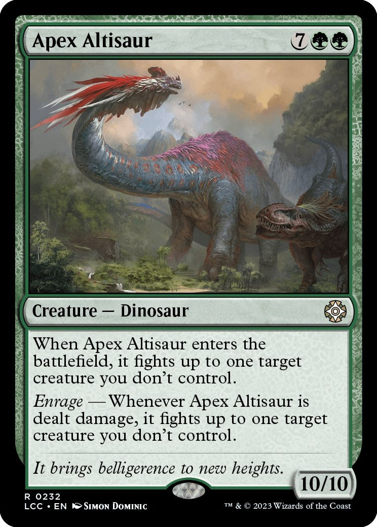 Image for Apex Altisaur (Commander: The Lost Caverns of Ixalan) (232) - Magic: The Gathering