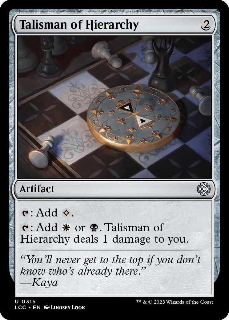 Image for Talisman of Hierarchy (Commander: The Lost Caverns of Ixalan) (315) - Magic: The Gathering