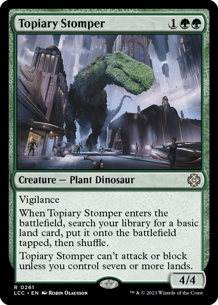 Image for Topiary Stomper (Commander: The Lost Caverns of Ixalan) (261) - Magic: The Gathering