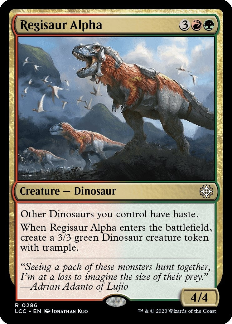 Image for Regisaur Alpha (Commander: The Lost Caverns of Ixalan) (286) - Magic: The Gathering