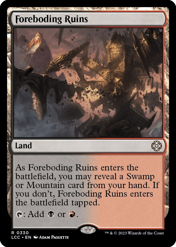 Image for Foreboding Ruins (Commander: The Lost Caverns of Ixalan) (330) - Magic: The Gathering