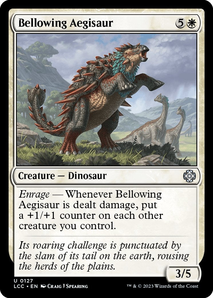 Image for Bellowing Aegisaur (Commander: The Lost Caverns of Ixalan) (127) - Magic: The Gathering