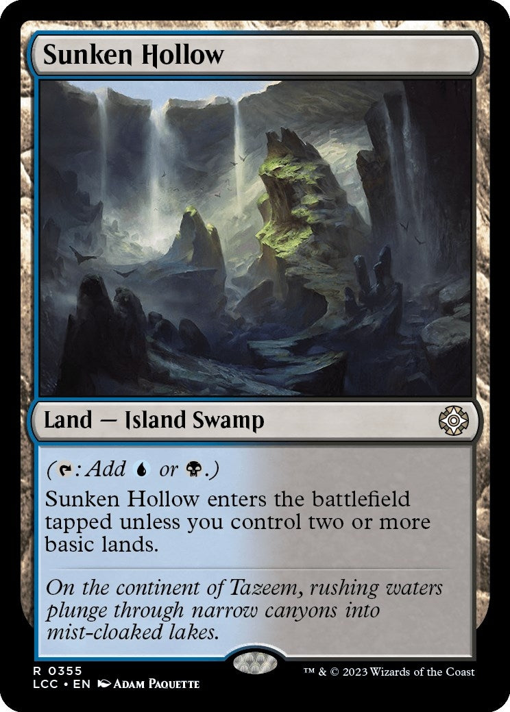 Image for Sunken Hollow (Commander: The Lost Caverns of Ixalan) (355) - Magic: The Gathering