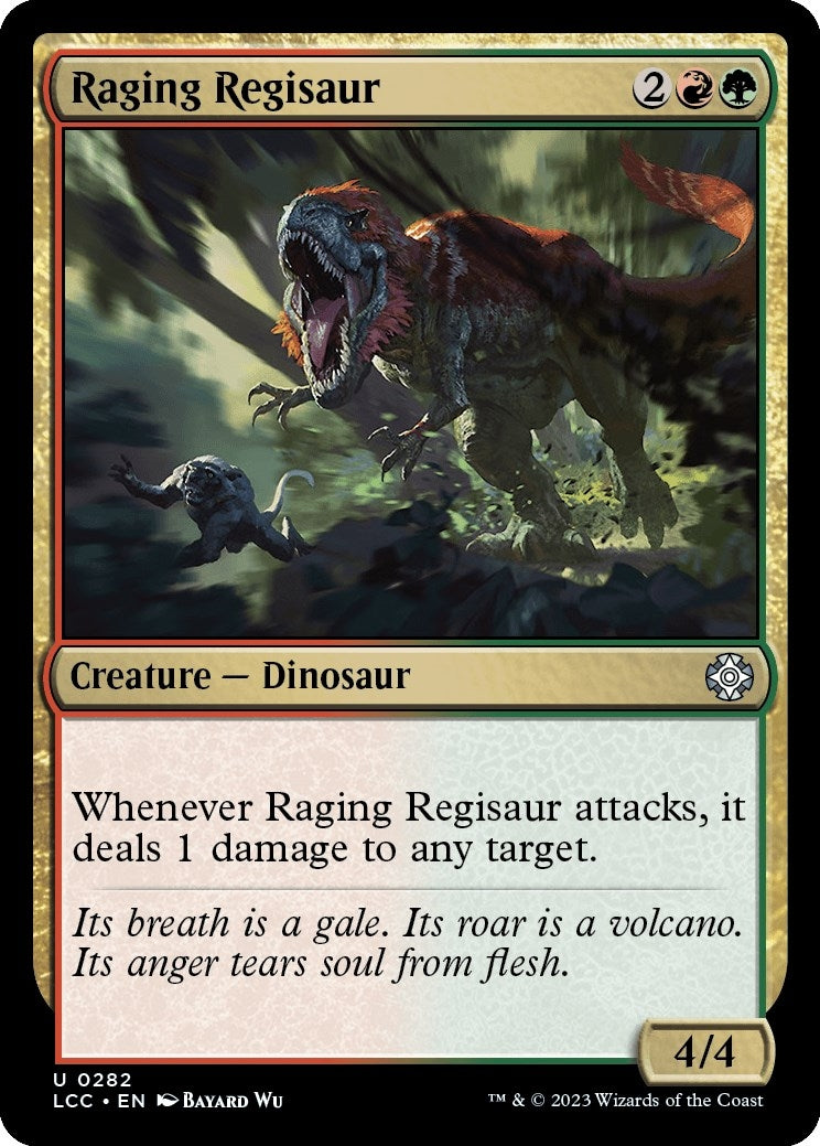 Image for Raging Regisaur (Commander: The Lost Caverns of Ixalan) (282) - Magic: The Gathering