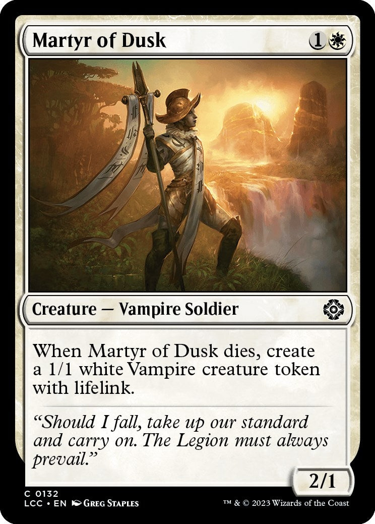 Image for Martyr of Dusk (Commander: The Lost Caverns of Ixalan) (132) - Magic: The Gathering