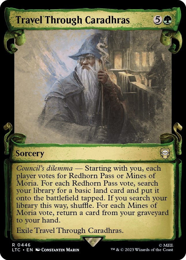 Image for Travel Through Caradhras (Showcase Scrolls) (Commander: The Lord of the Rings: Tales of Middle-earth) (446) - Magic: The Gathering