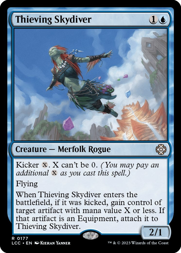 Image for Thieving Skydiver (Commander: The Lost Caverns of Ixalan) (177) - Magic: The Gathering