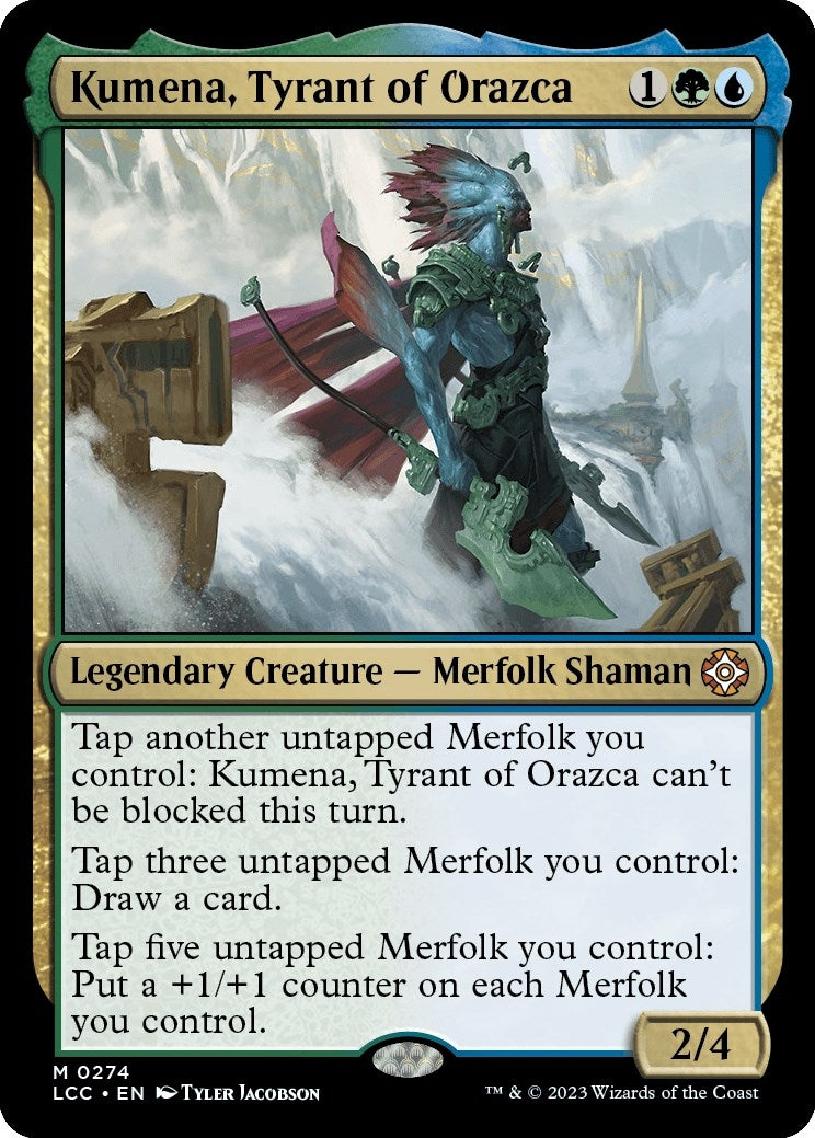Image for Kumena, Tyrant of Orazca (Commander: The Lost Caverns of Ixalan) (274) - Magic: The Gathering