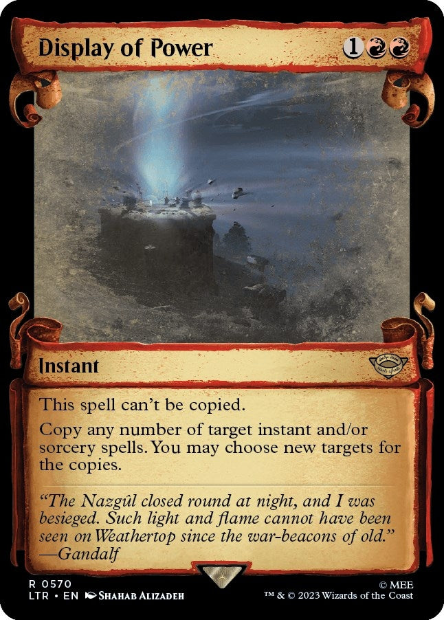 Image for Display of Power (Showcase Scrolls) (Universes Beyond: The Lord of the Rings: Tales of Middle-earth) (570) - Magic: The Gathering