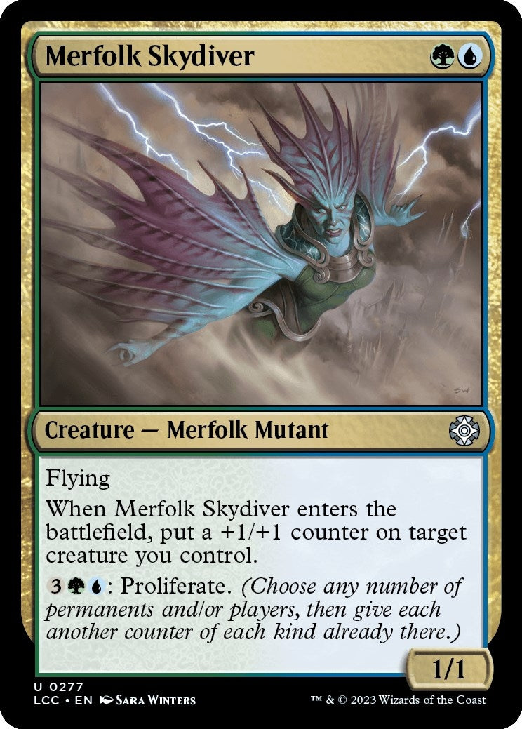 Image for Merfolk Skydiver (Commander: The Lost Caverns of Ixalan) (277) - Magic: The Gathering