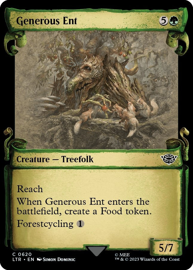 Image for Generous Ent (Showcase Scrolls) (Universes Beyond: The Lord of the Rings: Tales of Middle-earth) (620) - Magic: The Gathering