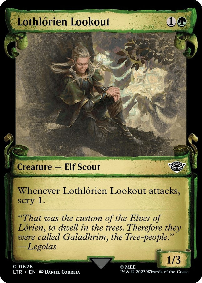 Image for Lothlorien Lookout (Showcase Scrolls) (Universes Beyond: The Lord of the Rings: Tales of Middle-earth) (626) - Magic: The Gathering
