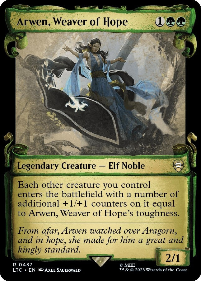 Image for Arwen, Weaver of Hope (Showcase Scrolls) (Commander: The Lord of the Rings: Tales of Middle-earth) (437) - Magic: The Gathering