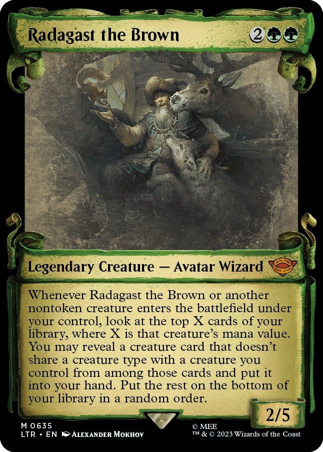 Image for Radagast the Brown (Showcase Scrolls) (Universes Beyond: The Lord of the Rings: Tales of Middle-earth) (635) - Magic: The Gathering