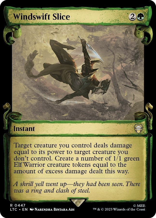 Image for Windswift Slice (Showcase Scrolls) (Commander: The Lord of the Rings: Tales of Middle-earth) (447) - Magic: The Gathering