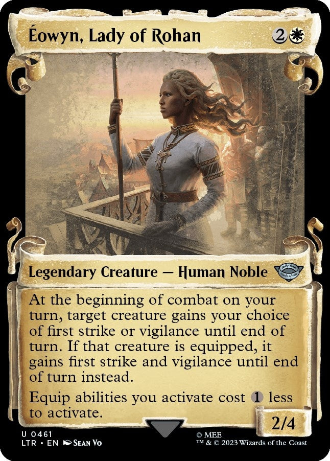 Image for Eowyn, Lady of Rohan (Showcase Scrolls) (Universes Beyond: The Lord of the Rings: Tales of Middle-earth) (461) - Magic: The Gathering