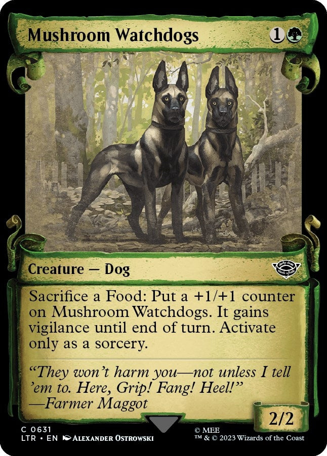 Image for Mushroom Watchdogs (Showcase Scrolls) (Universes Beyond: The Lord of the Rings: Tales of Middle-earth) (631) - Magic: The Gathering
