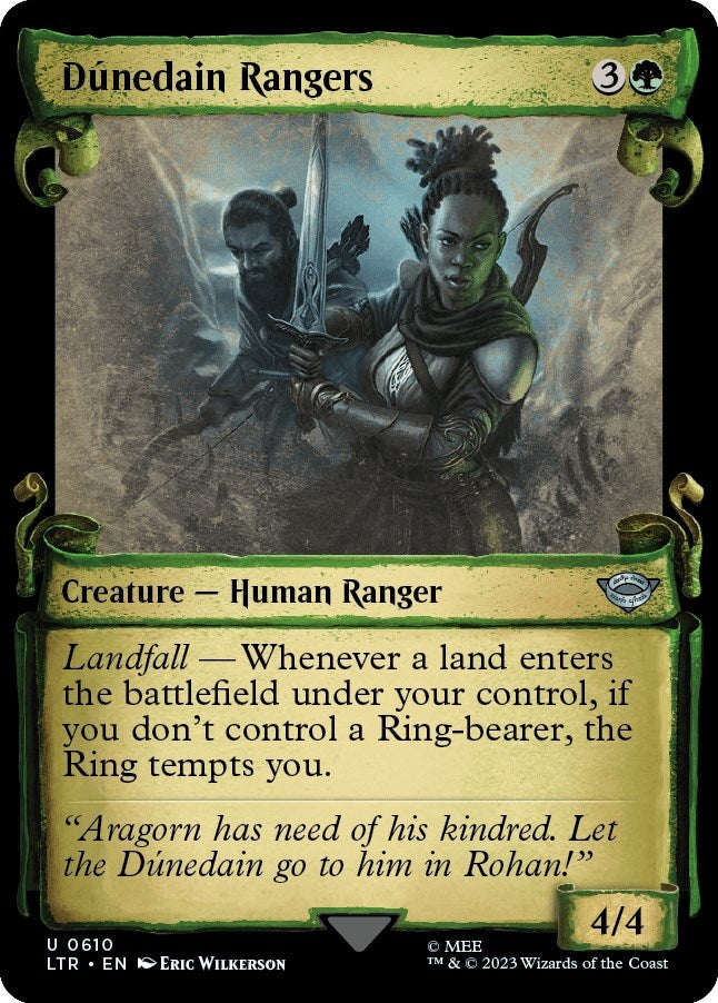 Image for Dunedain Rangers (Showcase Scrolls) (Universes Beyond: The Lord of the Rings: Tales of Middle-earth) (610) - Magic: The Gathering