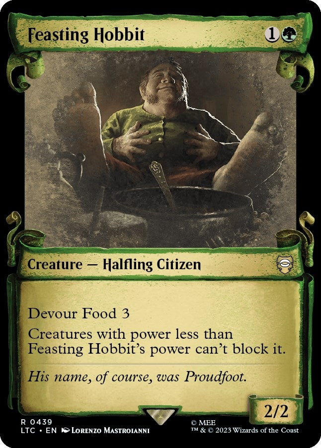 Image for Feasting Hobbit (Showcase Scrolls) (Commander: The Lord of the Rings: Tales of Middle-earth) (439) - Magic: The Gathering