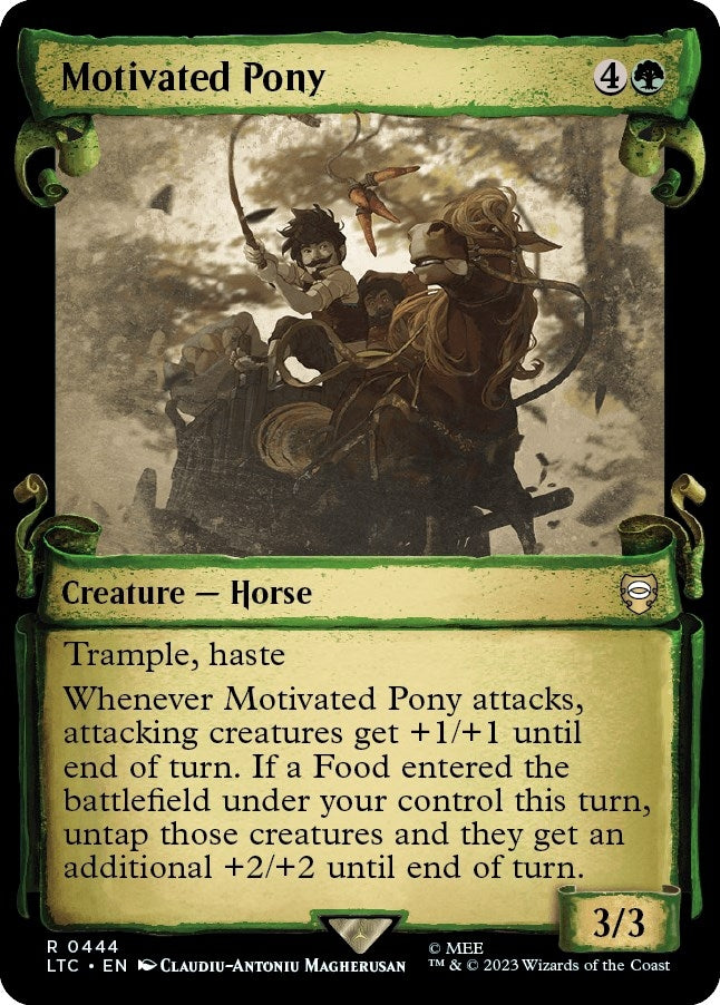 Image for Motivated Pony (Showcase Scrolls) (Commander: The Lord of the Rings: Tales of Middle-earth) (444) - Magic: The Gathering