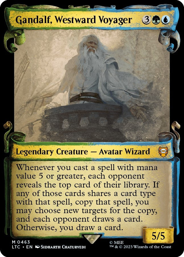 Image for Gandalf, Westward Voyager (Showcase Scrolls) (Commander: The Lord of the Rings: Tales of Middle-earth) (463) - Magic: The Gathering
