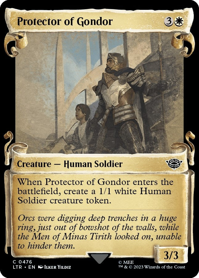 Image for Protector of Gondor (Showcase Scrolls) (Universes Beyond: The Lord of the Rings: Tales of Middle-earth) (476) - Magic: The Gathering