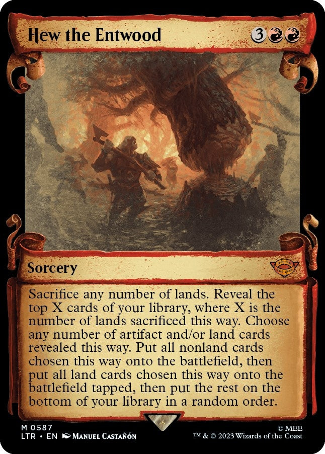 Image for Hew the Entwood (Showcase Scrolls) (Universes Beyond: The Lord of the Rings: Tales of Middle-earth) (587) - Magic: The Gathering