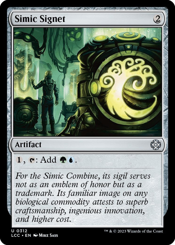 Image for Simic Signet (Commander: The Lost Caverns of Ixalan) (312) - Magic: The Gathering