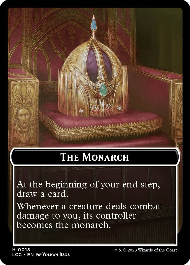 Image for The Monarch // Pirate Double-Sided Token (Commander: The Lost Caverns of Ixalan) (18 // 5) - Magic: The Gathering
